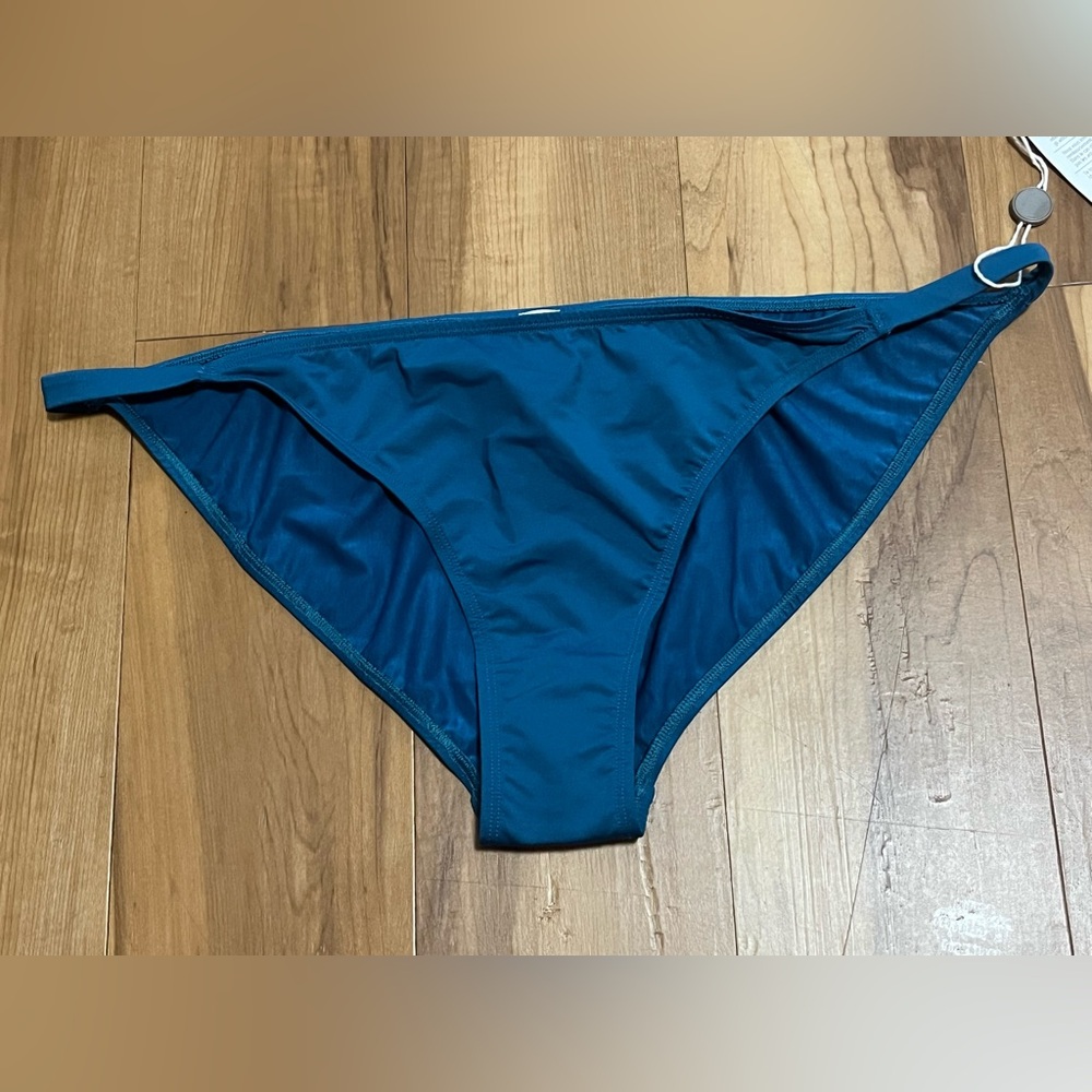 ASCENO Luxe Teal Bikini Bottom XL Minimalist Resort Swim NWT
